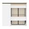 Bestar Orion Full Murphy Bed and Storage Cabinet with Pull-Out Shelf (89W), White & Walnut Grey 116898-000017 - alternate 3